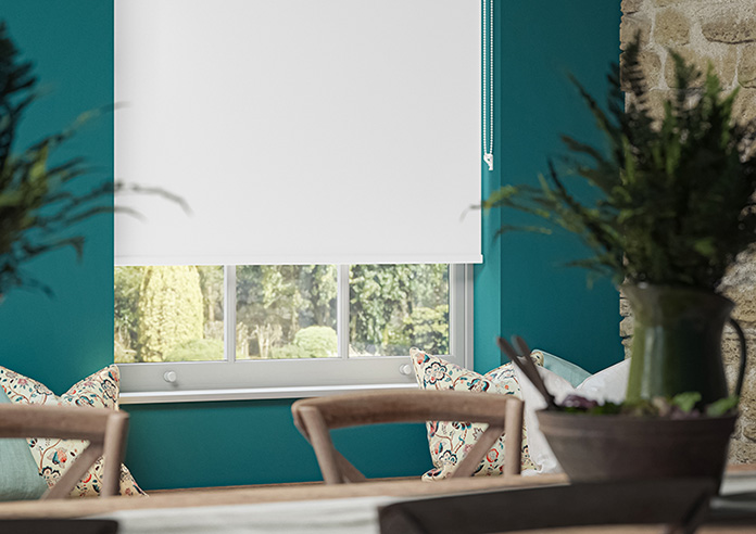 Toulouse (Blackout), Textured White - Roller Blind - Image 5
